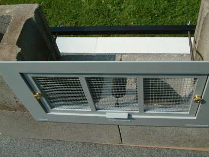 Crawl Space Foundation Vent Cover - Top View