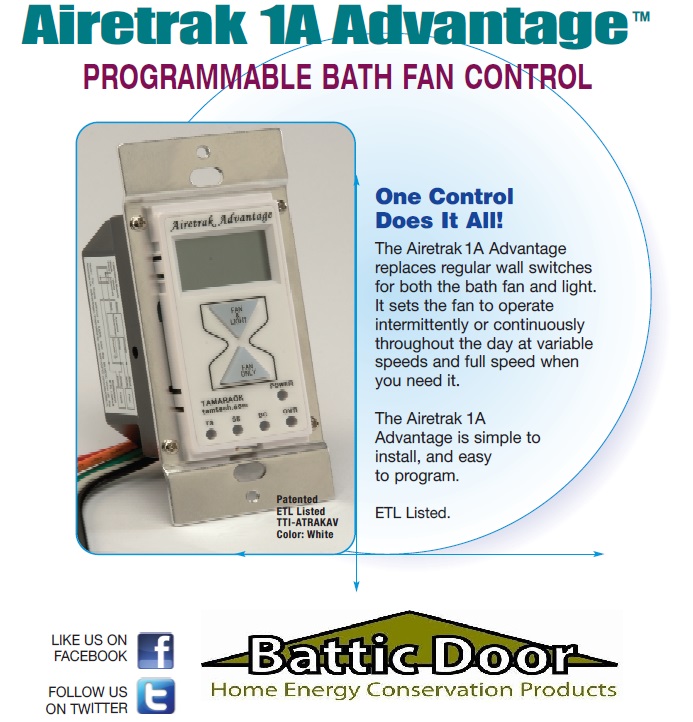 Programmable Bath Fan Control Switch