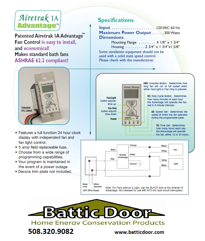 Programmable Bath Fan Control Switch