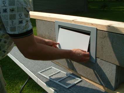 Crawl Space Foundation Vent - Winter Insulating Cover